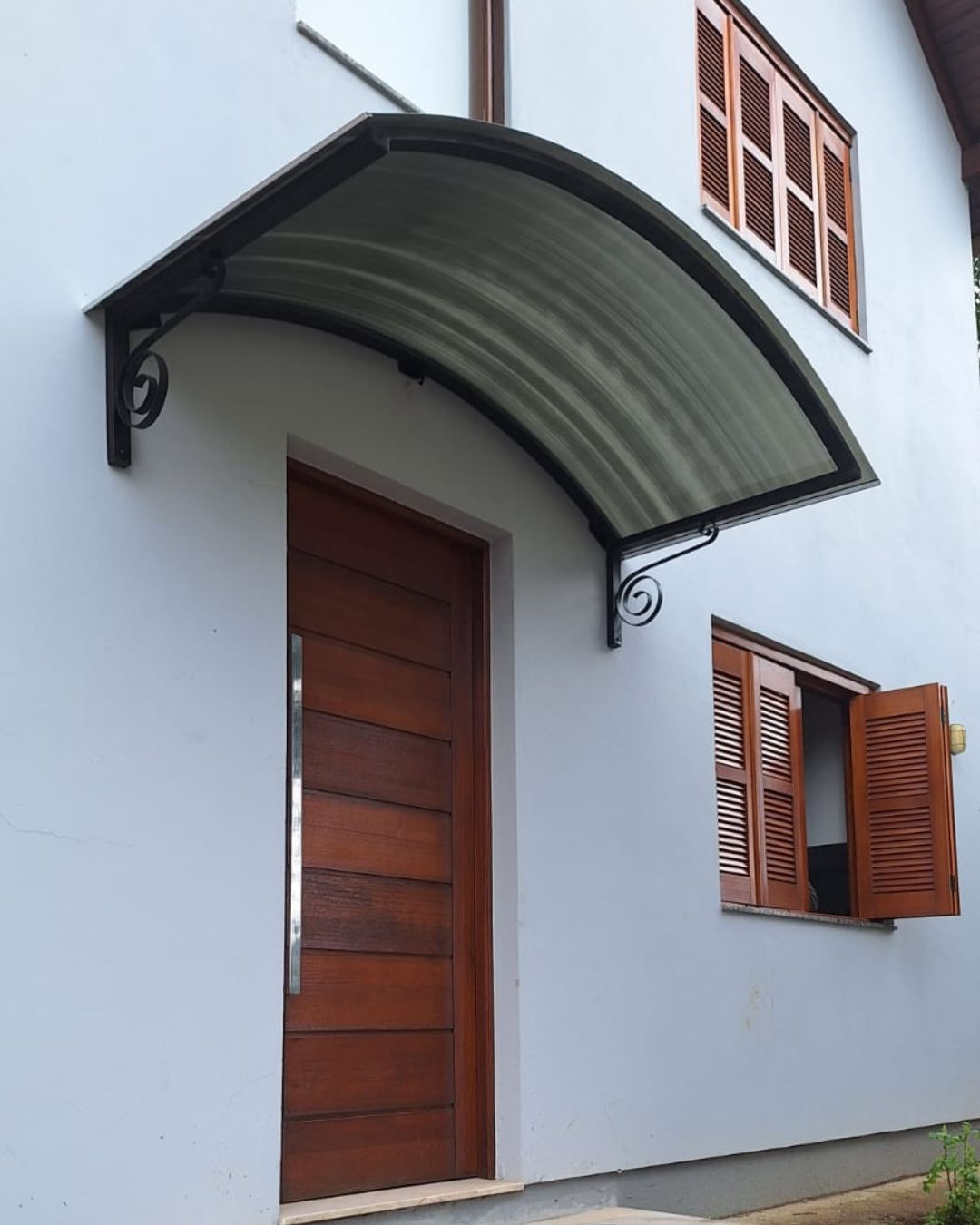 Toldo em policarbonato 48 toldo para porta